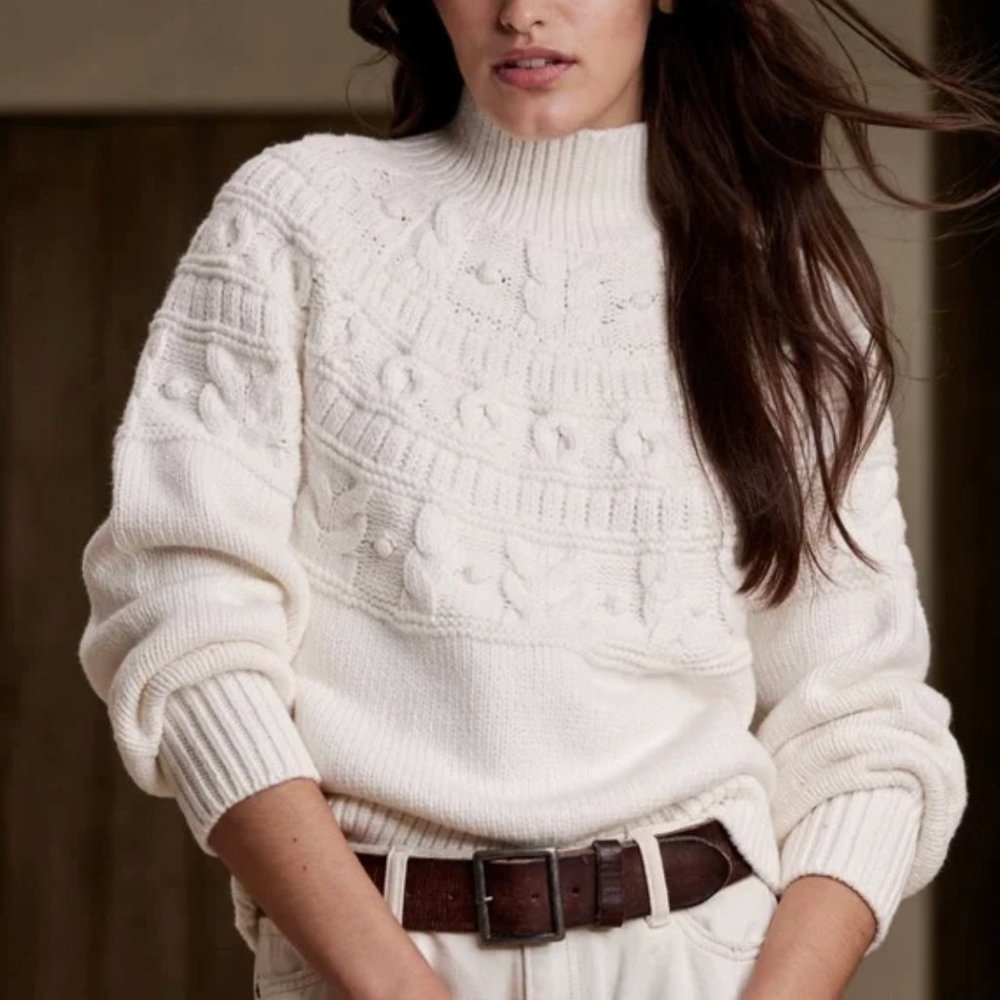 New, Never Worn Banana Republic Couronne Sweater, Size: XL, Color: White